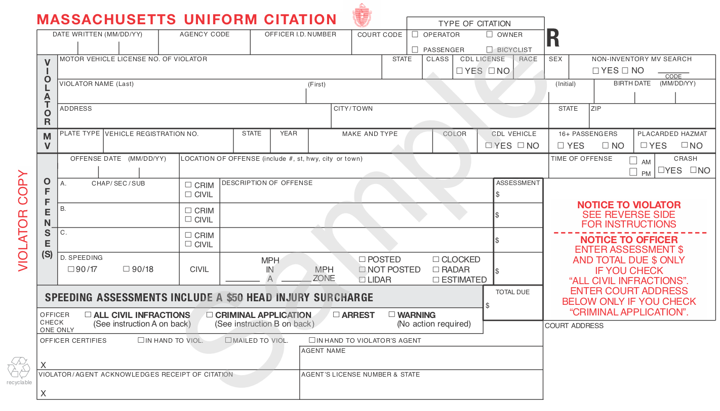 What Is A Traffic Citation